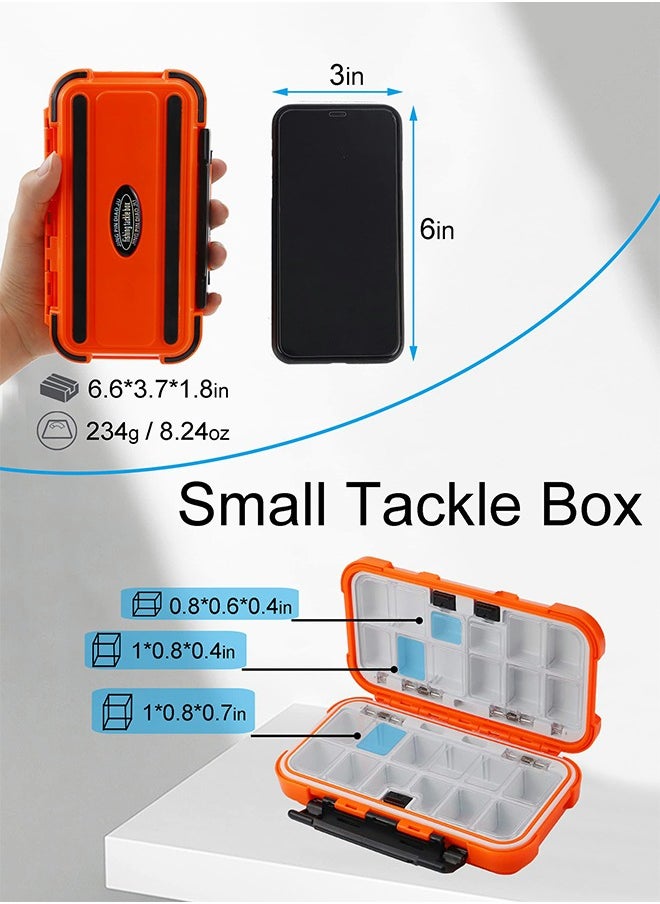 GROIC - Tackle Box,Waterproof Fishing Tackle Box,Fishing Lure Box Bait Storage Tackle Box Containers,Plastic Storage Organizer with Adjustable Dividers - Image 1