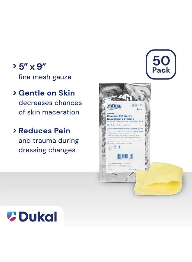 دوكال شاش دوكال زيروفورم الفازلين، معقم، عرض 5 بوصات × طول 9 بوصات (علبة تحتوي على 50 قطعة) - Image 4