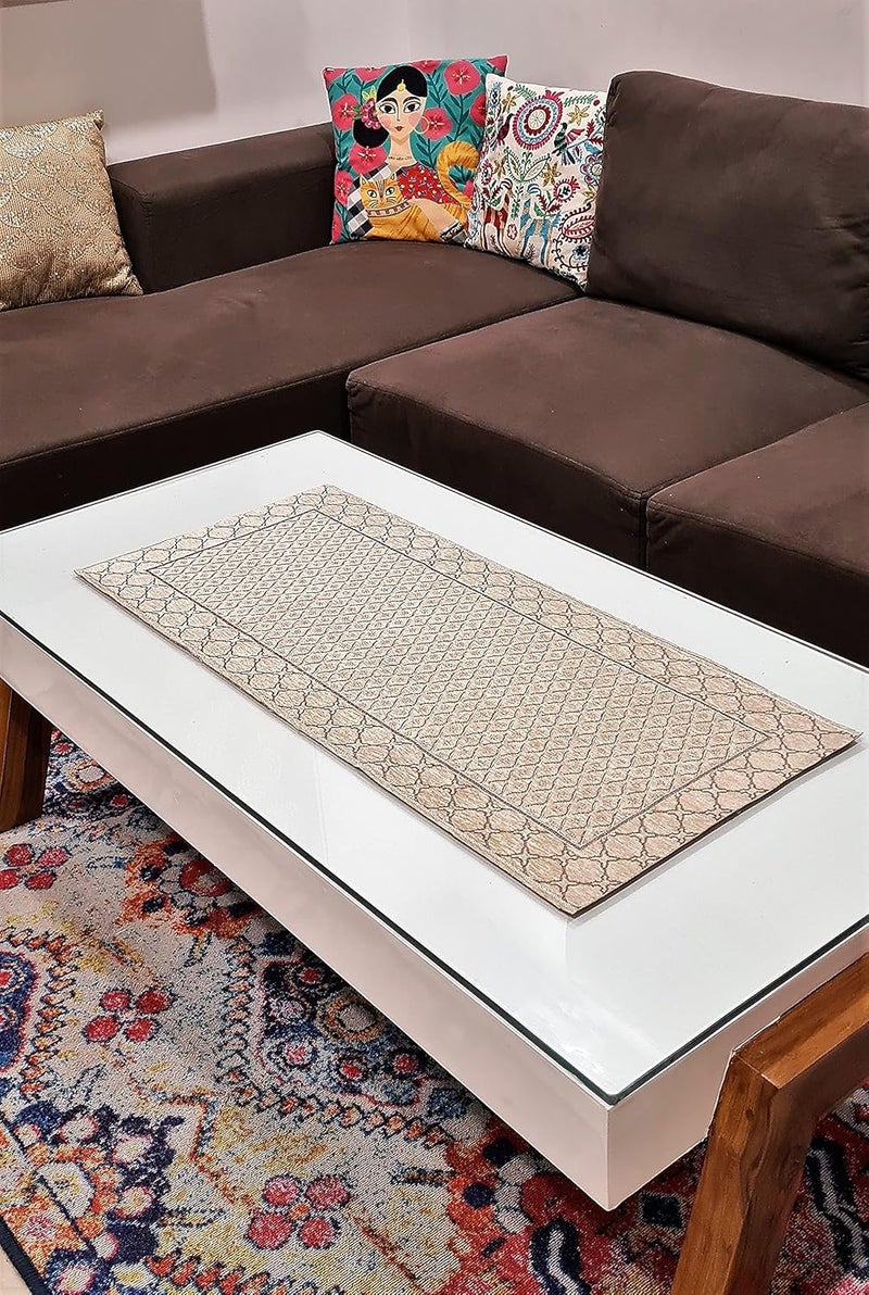 Groki Cotton Dining Table Runner Soft Elegant 16x72 Inches Cream Ideal for Dining Living Room Kitchen Dcor - Image 2