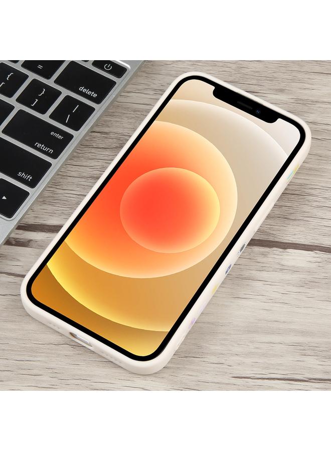 Zaboon Case For iPhone 12 Milk Tea Astronaut Pattern Liquid Silicone Phone Case - Image 2