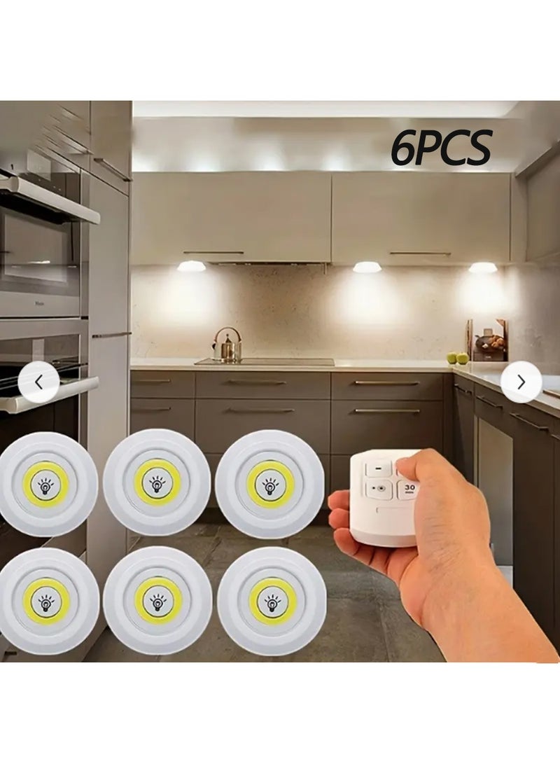 SHENYU 6Pcs Smart Wireless LED Bulbs Bedside Night Light Bulbs COB Night Light With Remote Control - Home Kitchen Improvement - Image 1