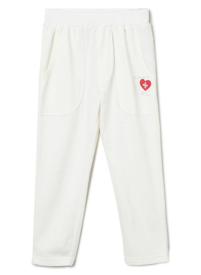 Milou Baby Boy's Regular Track Pants (SUGTRK018_White - Image 1