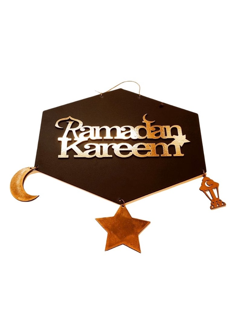 ماركة غير محددة دلاية رمضان خشب سداسي اسود في جولد ... زينه رمضان 