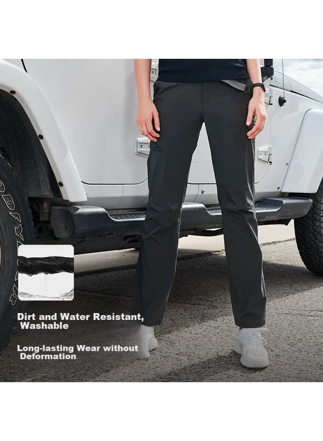 Pelliot Outdoor Quick-dry Pants For Men, Summer Sports Breathable Long Trousers, Hiking Waterproof Pants, 11321405 Gray M - Image 2