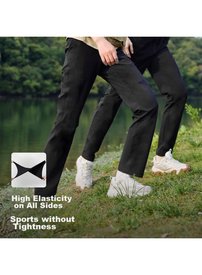 Pelliot Outdoor Quick-dry Pants For Men, Summer Sports Breathable Long Trousers, Hiking Waterproof Pants, 11321405 Gray M - Image 1