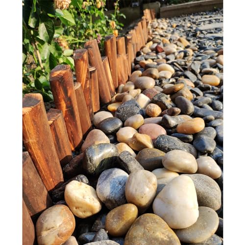 FANTIAN 5 lbs River Rocks Pebbles for Indoor Plants, Decorative Mixed Color River Rocks for Potted Plants Landscaping Fish Tank Patio Garden Vase Fountain and Outdoor Decorative Stones - Image 4