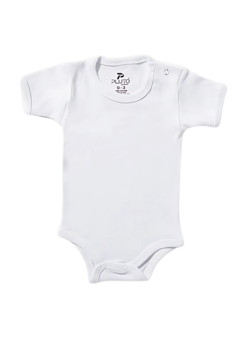 Pluto Pack of 3 Cotton Short Sleeve Bodysuit for Baby - Image 2