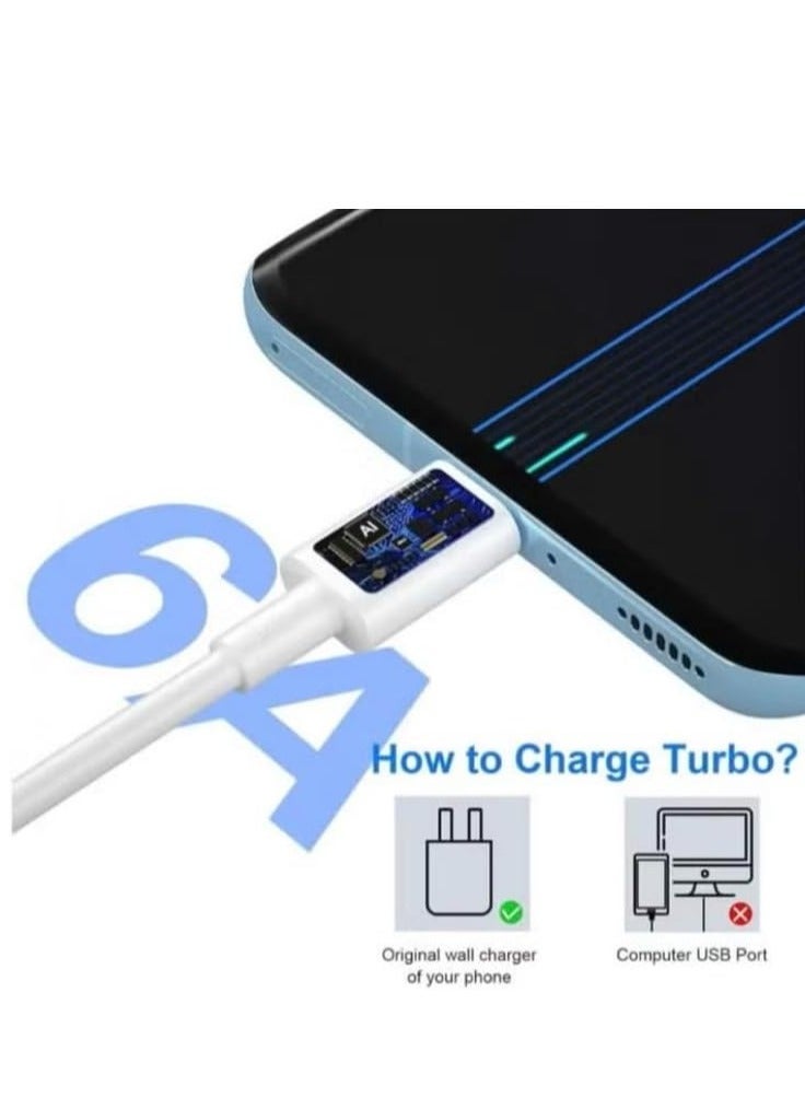 MUNTAQI 120W Max Fast Charger with 6A Type-C Cable | Compatible with Mi Pad 5, 12 Pro, 12X, 11T Pro, Redmi 10, Note 11 Pro 5G - Image 5