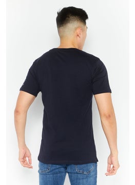 Men Round Neck Short Sleeves Printed T-shirt, Dark Navy - pzsku/ZE81FF2DD054F6BCD4F47Z/45/_/1737642764/5b8c0dad-b5e7-448f-a498-edd6c383f398