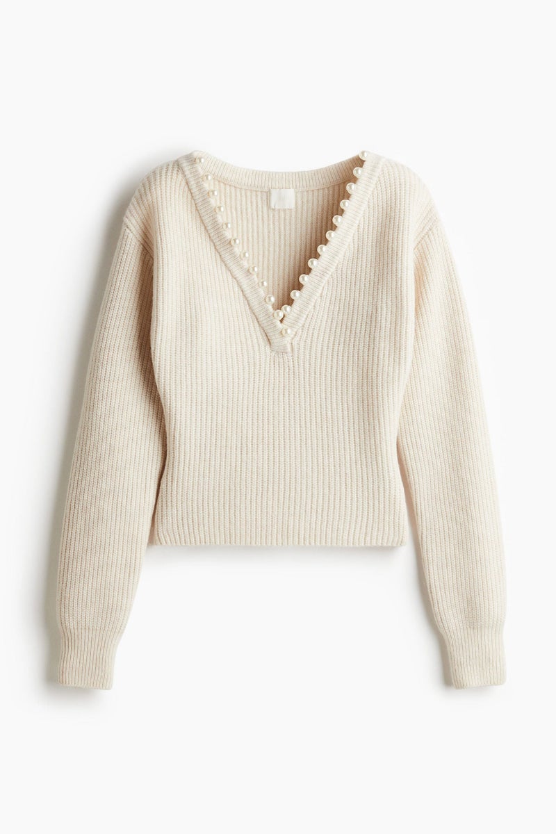 H&M Bead-Detail Jumper - Image 1