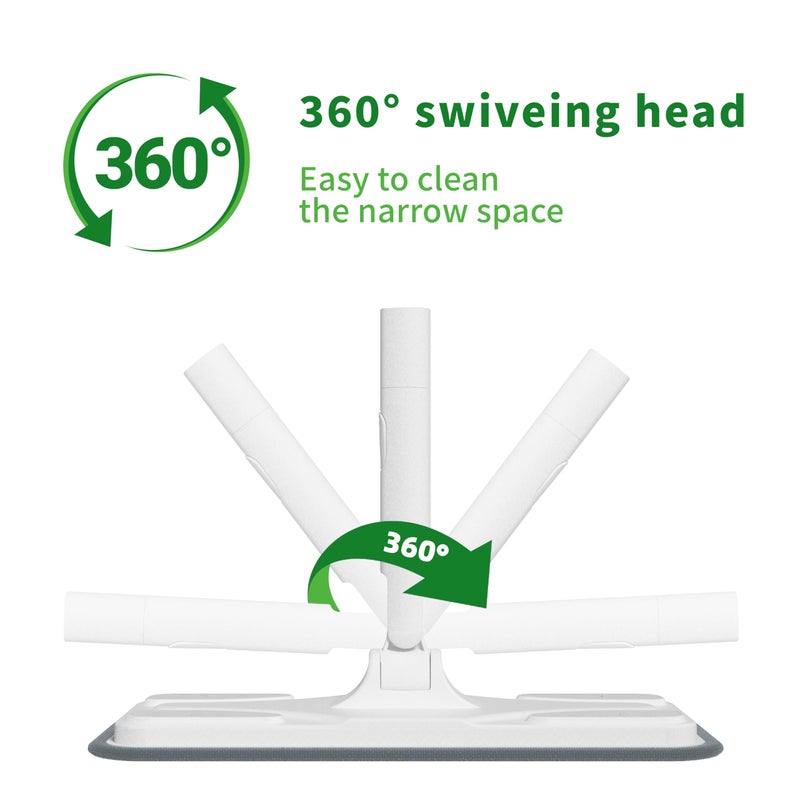 Layers Multi-Purpose Lightweight Dust Mop Set with Extendable Cleaning Toolï¼Œ12 Sheets Wet Wipes, 1 Dry Wipes, 1 Mopping Padï¼Œ360Â° Swiveing Head Extremely Suit for Cleaning Narrow Space. - Image 4