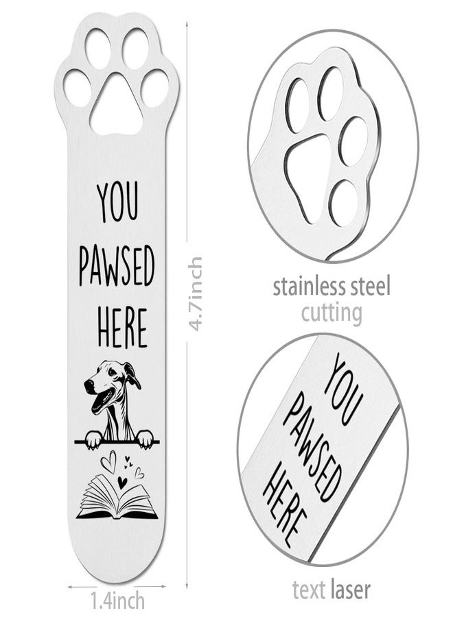 FOKCBOCM Greyhound Dog Gifts, Greyhound Dog Bookmark for Greyhound Dog Lover Book Lovers Bookworm Bookish Nerd, Bookmark Dog Lover, Book Club Gifts for Reader Dog Owner Lover-DX125 - Image 2