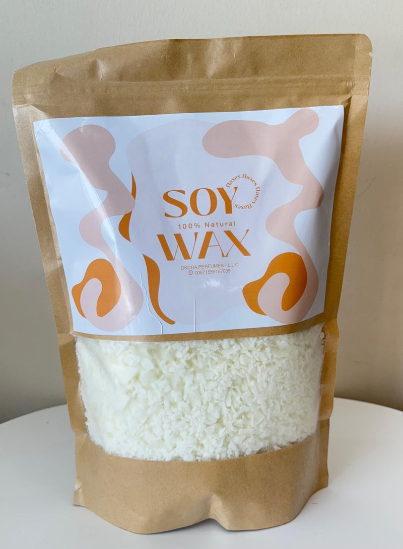 Natural Soy Wax – Premium Flakes for Jar Candle Making | Melts at 60–70°C | Toxin & Chemical-Free (3KG) - Image 1