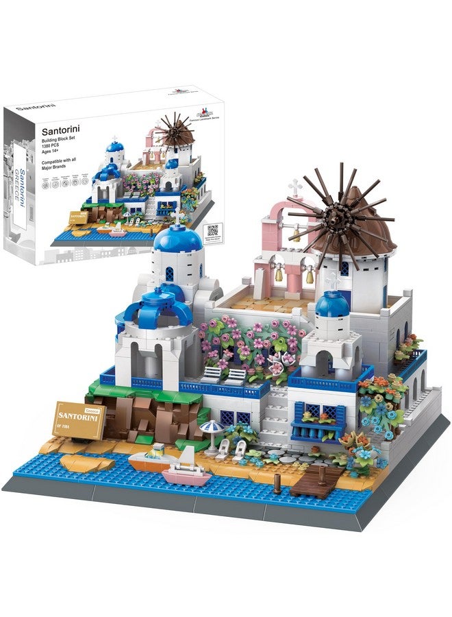 Apostrophe Games Santorini Building Block Set - 1372 Pieces - Model Building Blocks for Adults and Kids - Greece's Island Architecture Kit Famous Landmark Series - Image 5