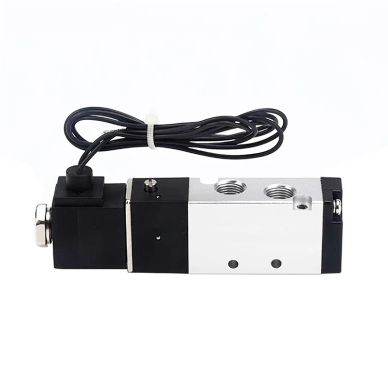4V110 06 I 8 مم 5 2 اتجاه 1 8 بوصة صمام مغناطيسي هوائي DC12V 4 منفذ 2 وضع - Image 4