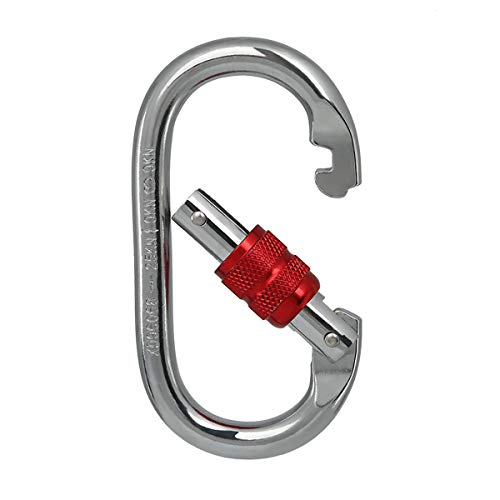 BYANG Heavy Duty Locking Climbing Carabiner Clip CE Rated 25 kN 5600 LB Rugged Terrain Approved Industrial Strength Twist Lock Carabiners Clips for Rigging, Ropes, Hammocks, Camping - Image 5