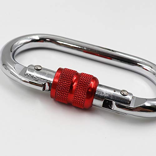 BYANG Heavy Duty Locking Climbing Carabiner Clip CE Rated 25 kN 5600 LB Rugged Terrain Approved Industrial Strength Twist Lock Carabiners Clips for Rigging, Ropes, Hammocks, Camping - Image 4