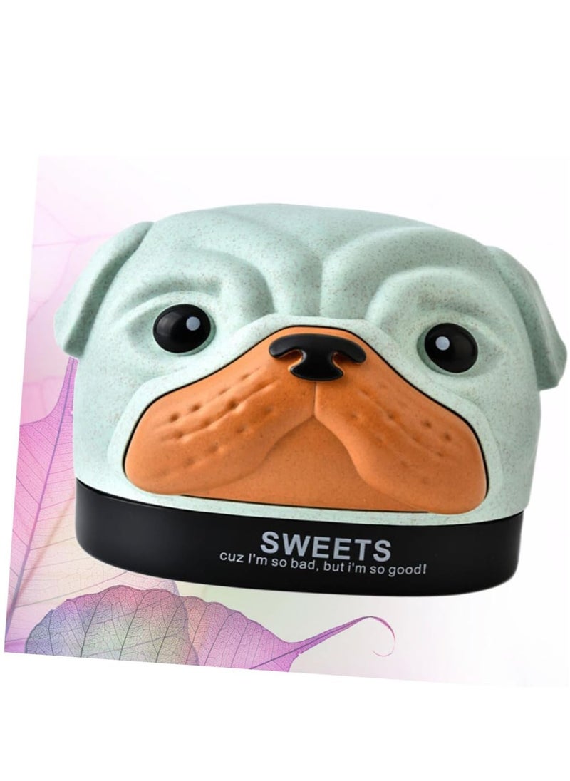 EHOME - 2pcs Cartoon Dog Tissue Box Paper Towel Holders Countertop Napkins Case Modern Decorative Napkin Holder Roll Paper Storage Organization Box Dispenser Tissues Cover Cases Tube (Green) - Image 1