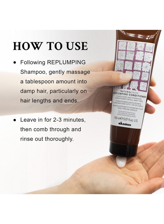 Davines Naturaltech REPLUMPING Conditioner, Renew Elasticity While Replenishing, Moisturizing And Detangling, 5.07 fl. oz. - Image 4