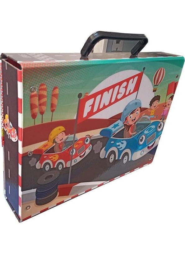 Artlantis - Folder with Handle Male Figure 1 Folder with Handle 32X24X7 cm School Student Folder Bag with Handle File with Handle - Image 1