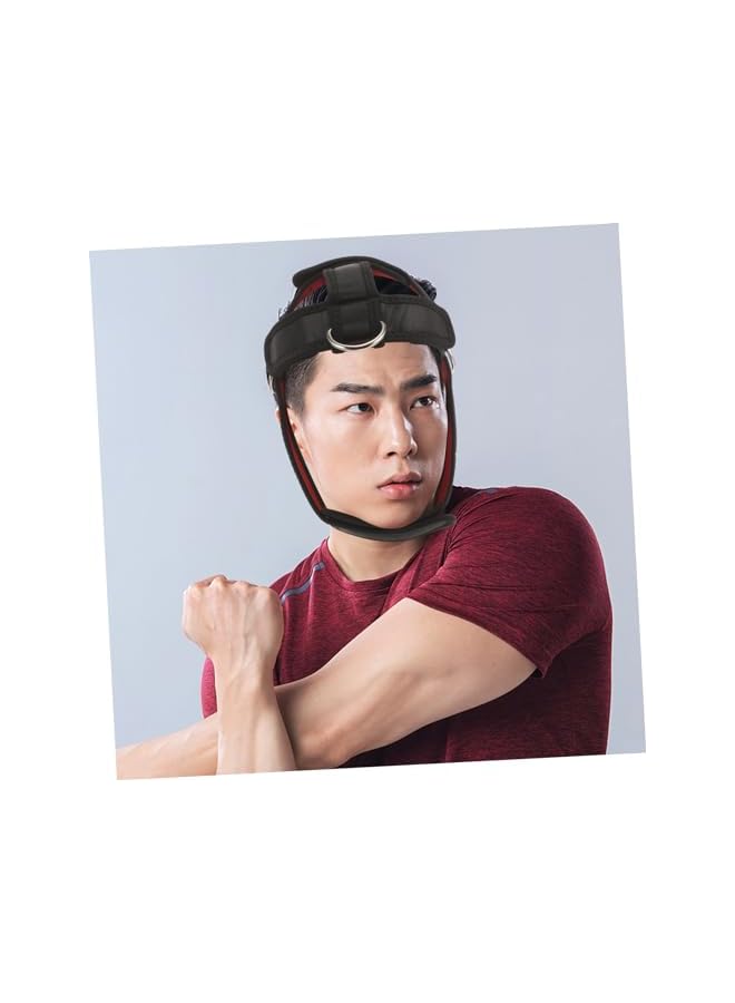 S-TOP Head and Neck Trainer Indoor Neck Exerciser Neck Weight Lifting Harness Trainer for Neck Safety Neck Trainer Neck Training Neck Harness Portable Diving Fabric Training Equipment - Image 5