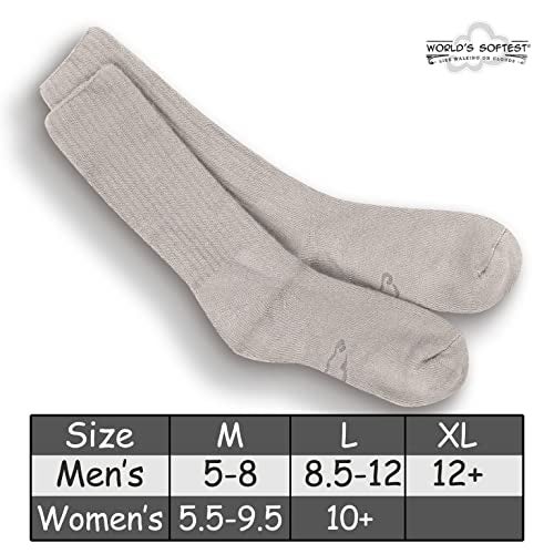 World's Softest Classic Crew Socks - Ultra Soft Crew Socks for Women and Men - Image 5