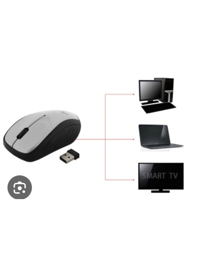 Xplore Portable Wireless Mouse for Laptop Silent Mouse Ergonomic Cordless Design with USB Nano Receiver Compatible with PC Mac Computer Macbook Notebook - Image 2