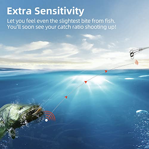 RUNCL Fluorocarbon Fishing Line, PowerFluoro Clear Ice Fishing Leader Line - Virtually Invisible, Faster Sinking, Extra Sensitivity, 300/500/1000yds, 5-32lb Break Strength, Fishing Gifts - Image 5