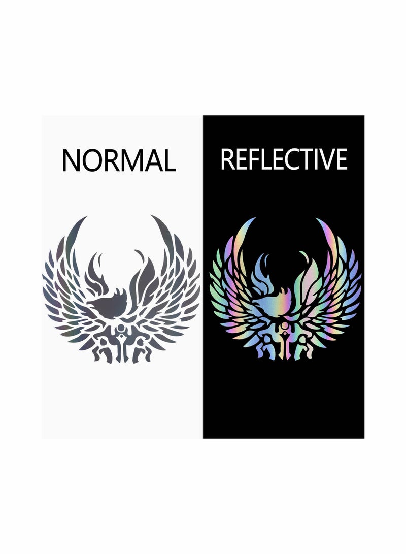 Generic Reflective Heat Transfer Vinyl Roll Easy Cut Iron On T-Shirt Decoration PU Stretch Film Silhouette 12Inch x 10Inch  - Image 4