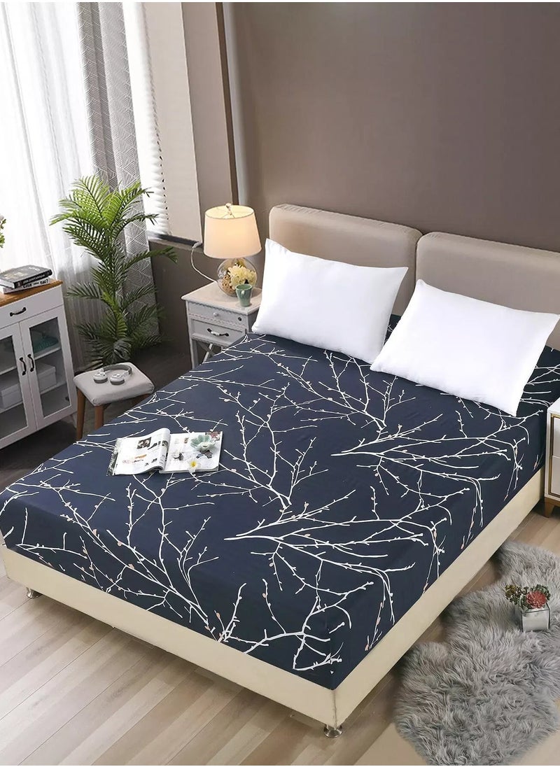Generic Plant Print Fitted Sheet  - Image 1