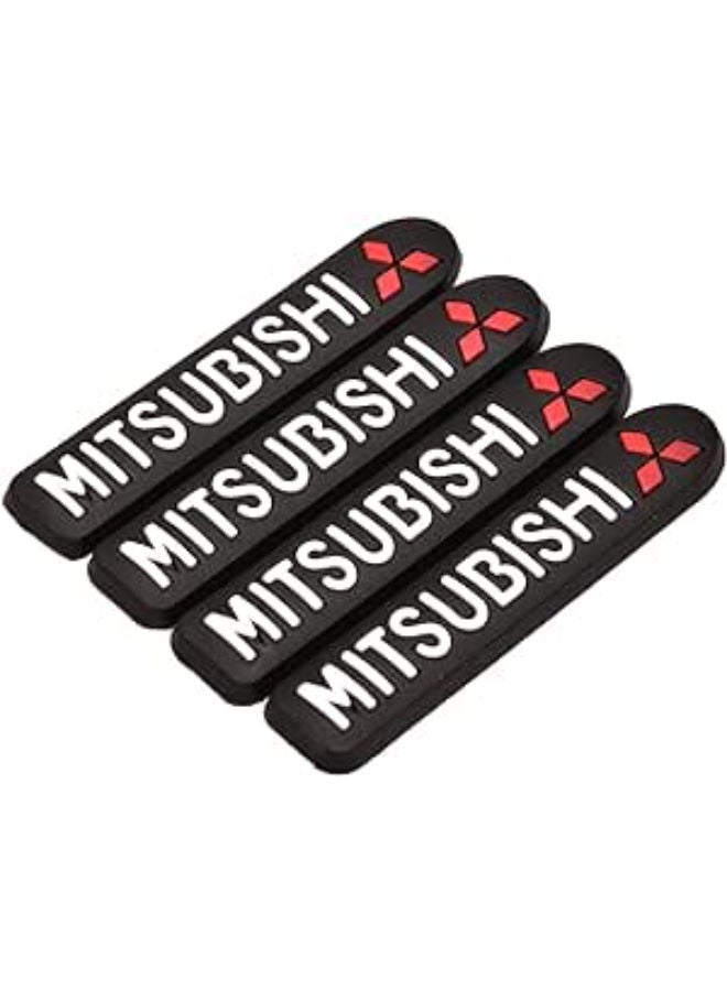 Generic Mitsubishi car side door guard edge defender protector trim guard sticker (black,4 pcs set)  - Image 1