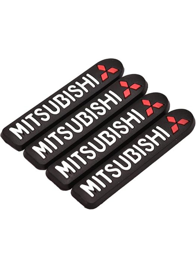 Generic Mitsubishi car side door guard edge defender protector trim guard sticker (black,4 pcs set)  - Image 2