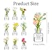 Tucnoeu 10 Pcs Miniature Dollhouse Plant Flowers Small Glow in The Dark Glass Dollhouse Flowers 112 Dollhouses Mini Vase with Flower Faux Flower Model Dollhouses Decoration for Tiny Houses - Image 4