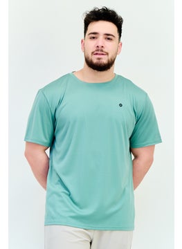 RBX Men Sportswear Fit Short Sleeves Training T-Shirt, Iceberg Green  - Image 1