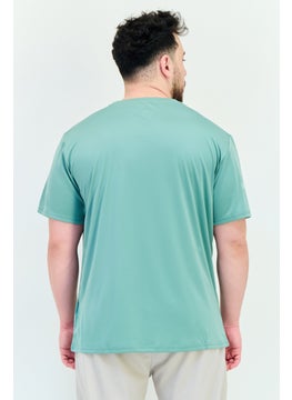 RBX Men Sportswear Fit Short Sleeves Training T-Shirt, Iceberg Green  - Image 3