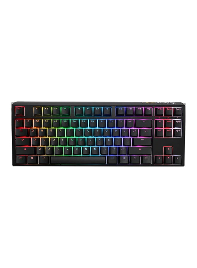 داكي مفتاح Ducky One 3 Classic باللونين الأسود والأبيض TKL 80% باللون البني الكرزي - Image 1