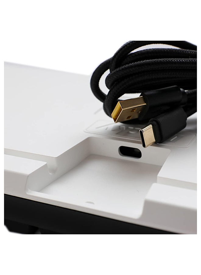 داكي مفتاح Ducky One 3 Classic باللونين الأسود والأبيض TKL 80% باللون البني الكرزي - Image 4