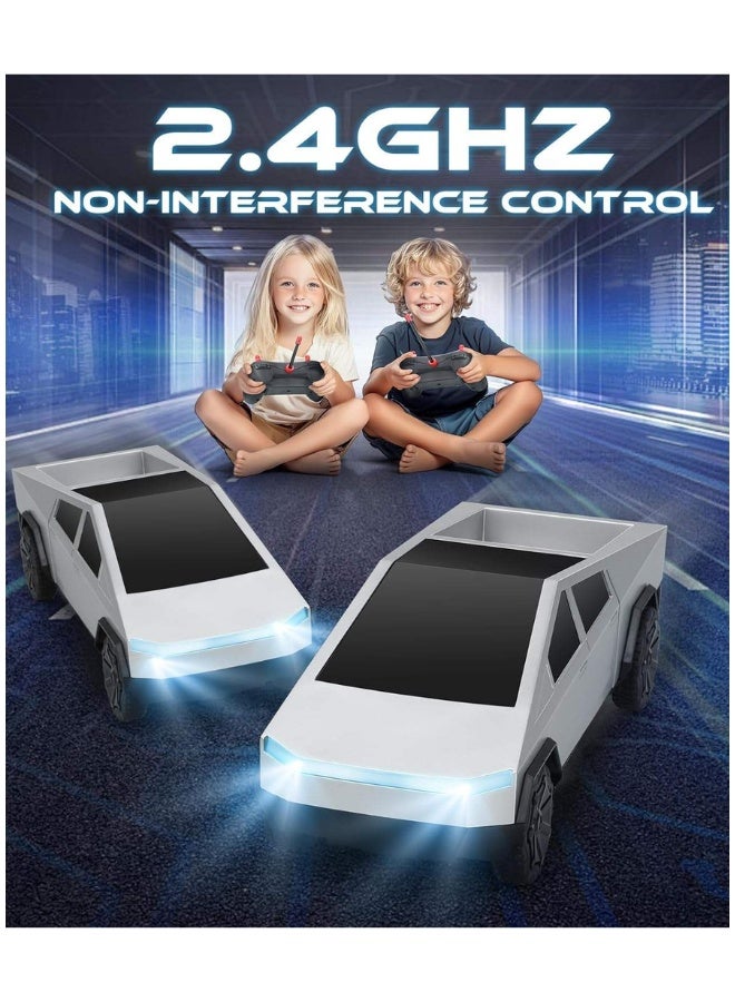 DAT Remote Control Pickup Cyber truck Toy Car, 2.4GHz Non-Interference + Front Lighting, 1:24 Scale Grass/Sand/Road Indoor & Outdoor Racing - Image 5