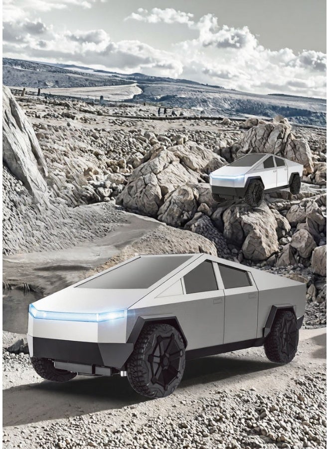 DAT Remote Control Pickup Cyber truck Toy Car, 2.4GHz Non-Interference + Front Lighting, 1:24 Scale Grass/Sand/Road Indoor & Outdoor Racing - Image 3