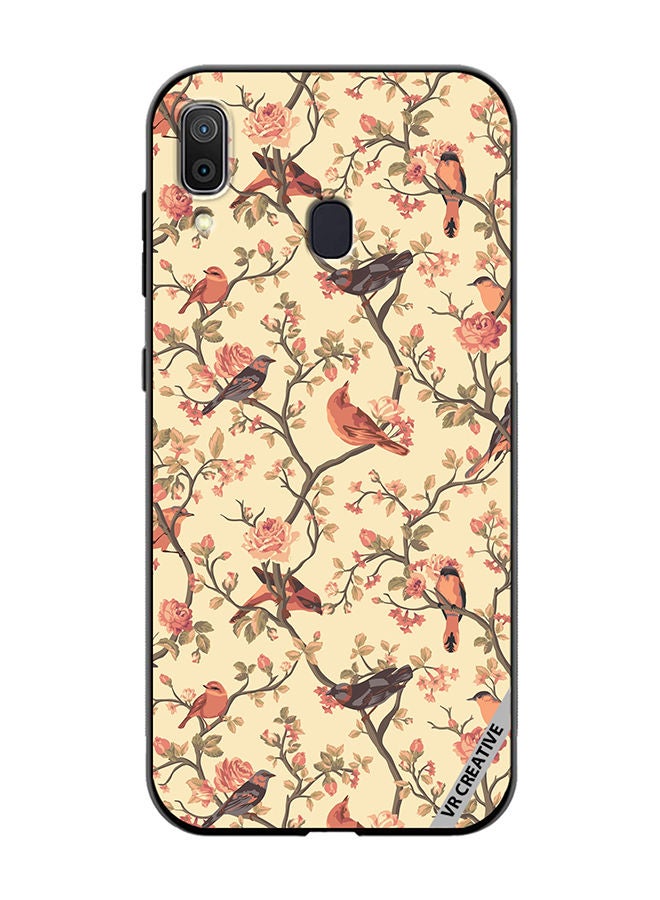 VR CREATIVE Protective Case Cover For Samsung Galaxy A30 Birds Sitting On A Tree Design Multicolour - Image 1