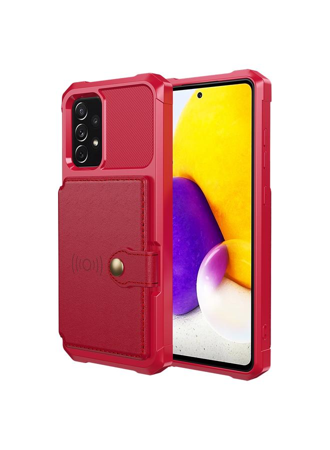 اس-توب جراب لهاتف Samsung Galaxy A52 5G / 4G محفظة مغناطيسية وحقيبة بطاقات جلدية - Image 2