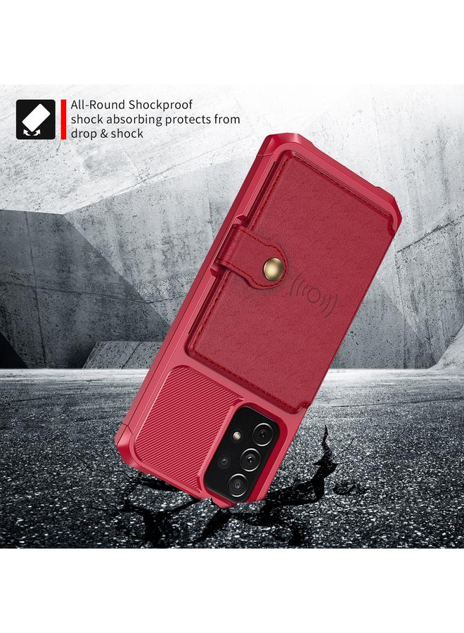 اس-توب جراب لهاتف Samsung Galaxy A52 5G / 4G محفظة مغناطيسية وحقيبة بطاقات جلدية - Image 4