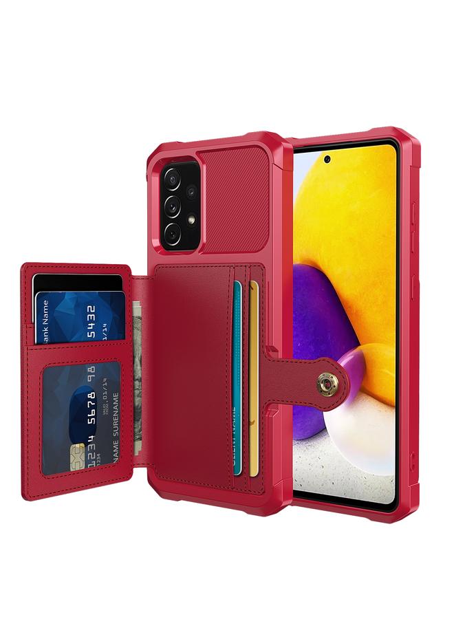 اس-توب جراب لهاتف Samsung Galaxy A52 5G / 4G محفظة مغناطيسية وحقيبة بطاقات جلدية - Image 1