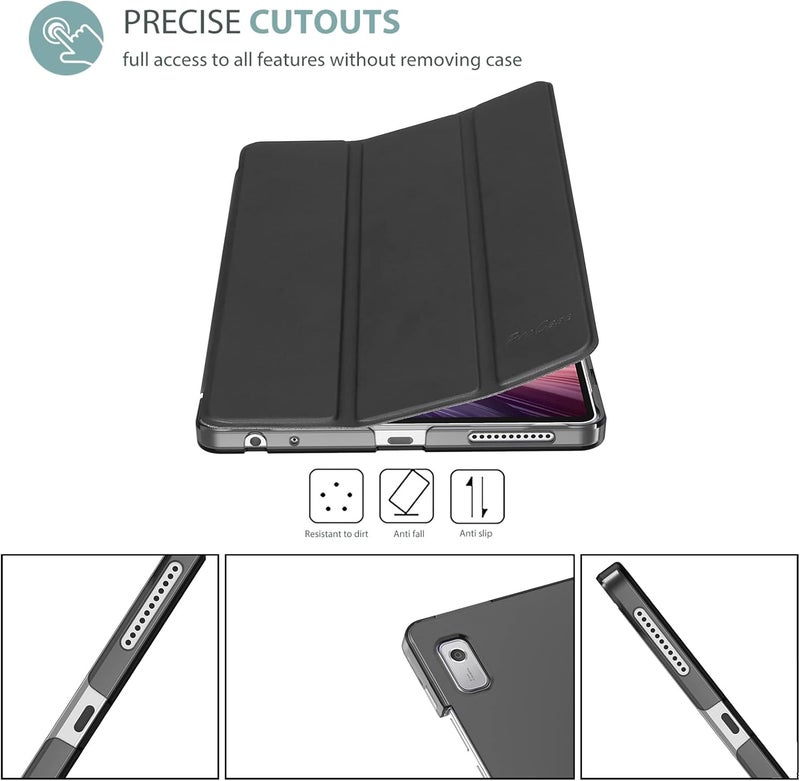 Procases For Lenovo Tab M9 Case 9 Inch 2023, Slim Stand Hard Back Shell Protective Smart Cover Case For Lenovo Tab M9 9" 2023 Release -Black - Image 2