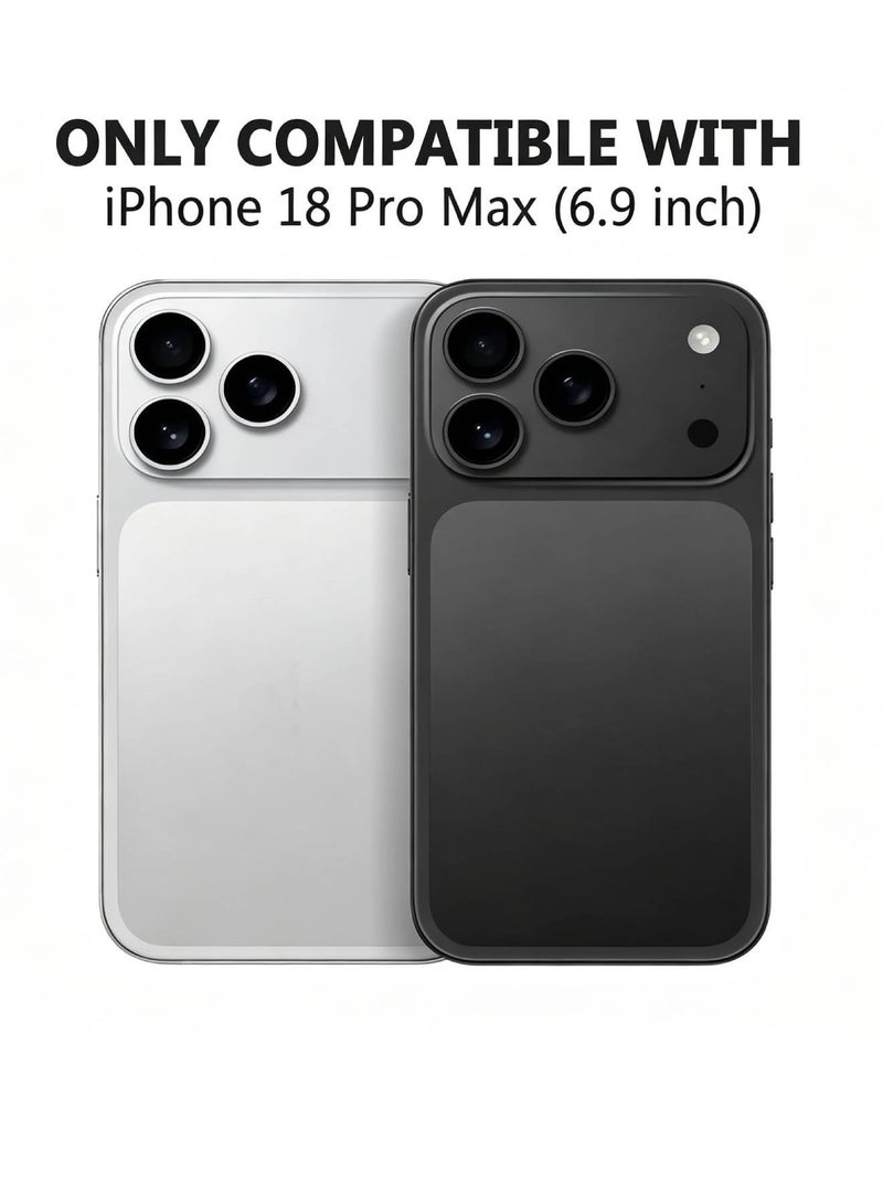 DUSALA Camera Lens Protector for iPhone 18 Pro Max, [1 Step Installation] Camera Screen Protector, Scratch-Resistant Ultra-thin Tempered Glass with Metal Edging, Case Friendly (Silver) - Image 2