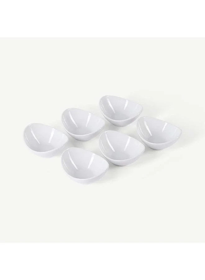 OC HOME Shaya Oval Ceramic Bowl Set Of 6pcs