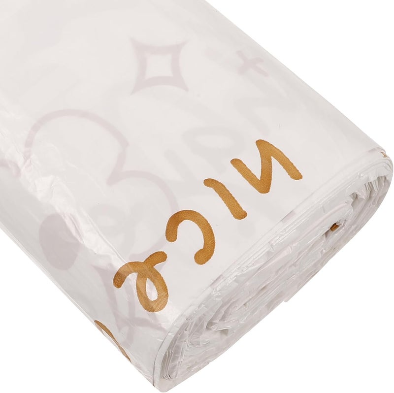 60pcs Thickened Drawstring Trash Bags Household Garbage Bags for Kitchen and Bathroom Large Capacity Decorative Printed Rubbish Storage for Bedroom and Restaurant Use - Image 3