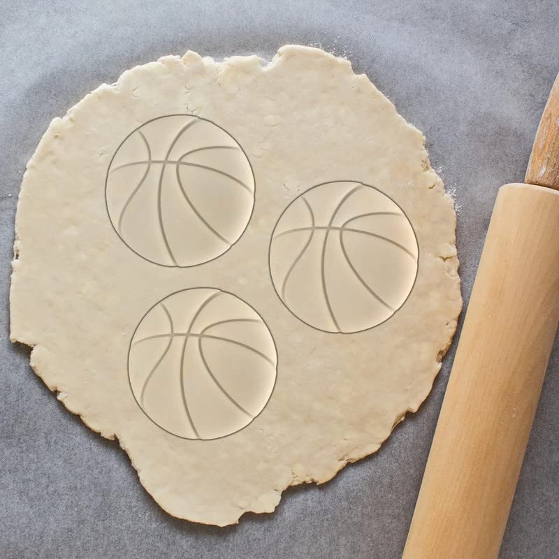 MOOSE GOODS Moose Goods Basketball Cookie Cutter Set of 5 - Sports Cookie Cutters Shapes & Stamp  Basketball Jersey Cookie Cutter for DIY Baking Supplies - Basketball Shirt Cookie Cutter & Sneaker Cookie Cutter  - Image 5