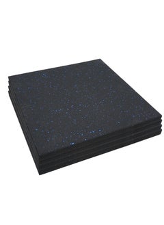 Homegym 30Mm Extra Thick Rubber Heavy-Duty Gym Floor Mat, Commercial Gym Rubber Floor Tiles Shock Absorbing 1 Squared Meter (Blue Fleck)