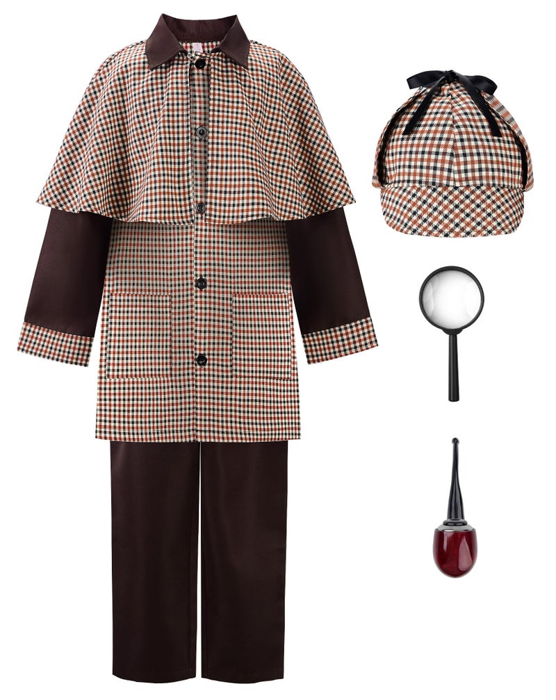 ReliBeauty Detective Costume Kids Girls and Boys67130
